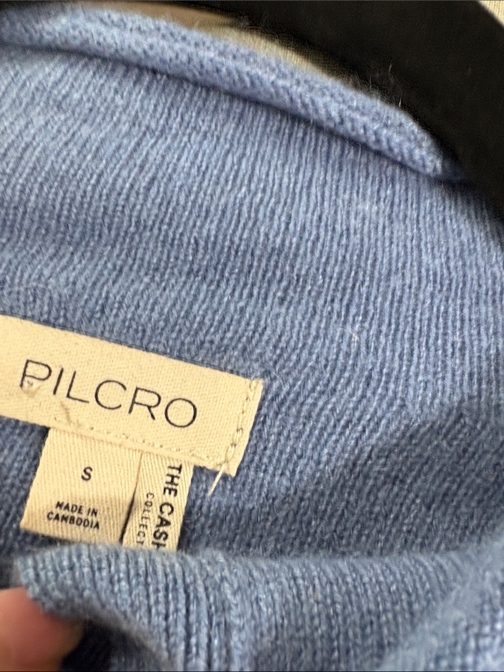 Pilcro Dusty Blue Button-Back Cardigan - Picture 5 of 8